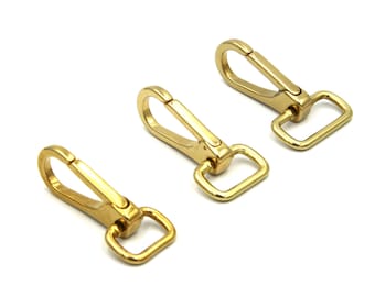 Brass Eye Loop Snap Hook 15/20/25mm