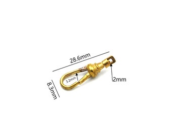 Brass Bottle Gourd Snap Hook Strong Mini Clasp Clip Pocket Watch Carabiner