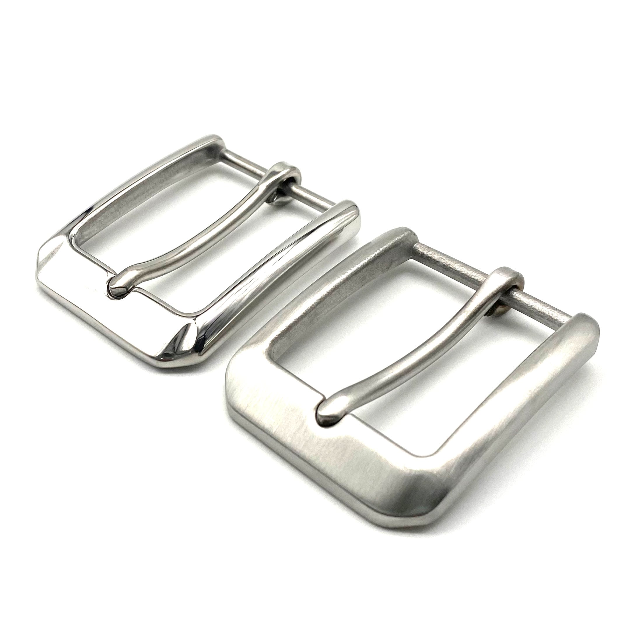 Stainless Belt Buckle Mirror Finish Leather Belt Buckle 1 1/2 