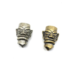 Solid Brass Paracord Beads Sanxingdui Design Knife Lanyard Beads