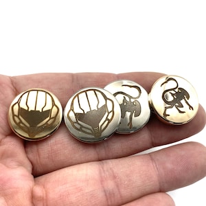 Custom Logo Clothing Buttons,Shank Button,Round Metallic Shank Buttons,Sewing Buttons Personalized
