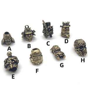 Paracord-kraal Messing mes Lanyard kralen EDC Tool Charm