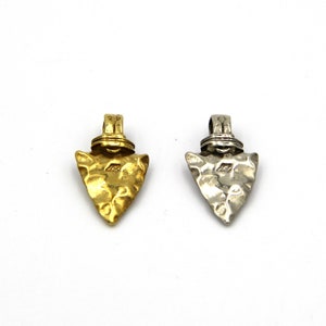 Brass Charm Stone Shape Necklace Pendant