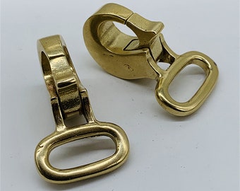 Brass Snap Hook Leather Bag Snap Clasp 13/18/25mm