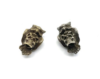 Copper Paracord Beads Owl Design Knife Lanyard Beads