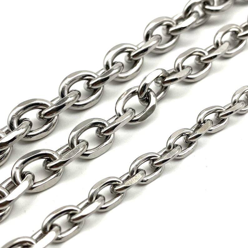 Staggered Chain Stainless Anchor Link Chain O Link Chains Width 6.9/10/11mm - Etsy