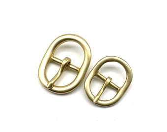 20/25 mm ovalt mässingsspänne mittspänne väskfäste