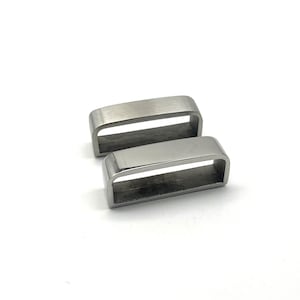 41mm Belts Keeper Stainless Loop Mens Leather Belt Ending Fastened Closure