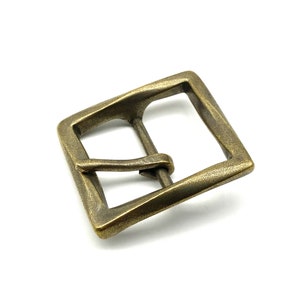 Bronze Buckle Copper Leather Belt Vintage Buckle