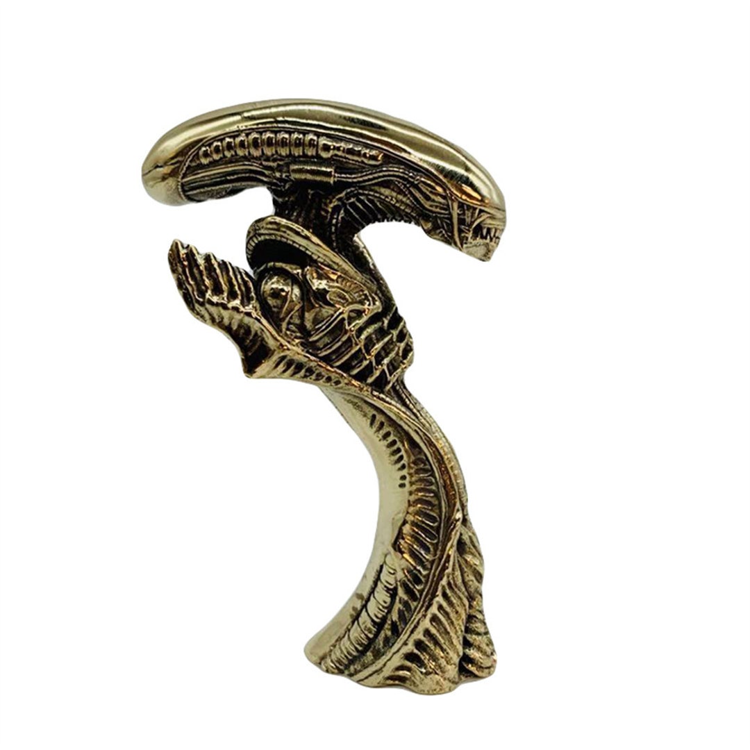 House Decoration Statue,alien Vs. Iron and Blood,copper Figurine - Etsy ...
