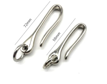 Silver Fish Hook Men&#39;s Key Holder Manager 58/72mm