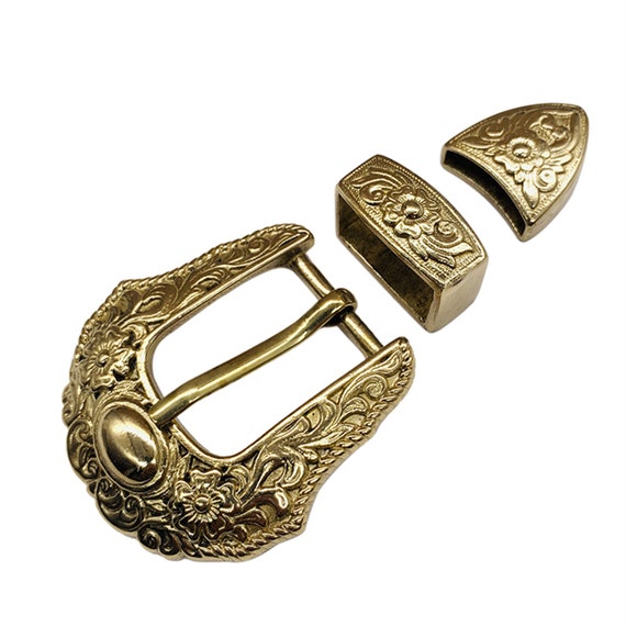 Fibbia Per Cintura Più Piccola In Stile Occidentale, Leggera, Vintage. Finti Accenti Turchesi - Italia - Foto 3