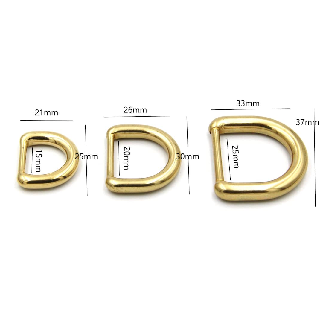 Premium Brass D Ring Leather Bag D Loop Seamless D Rings - Etsy