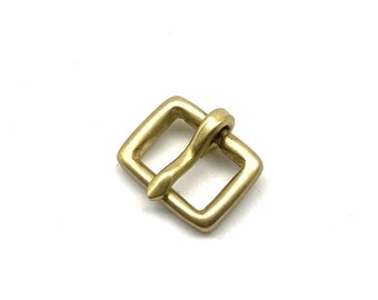 15mm Brass Buckle Fastener Closure Leather Bag Hardware