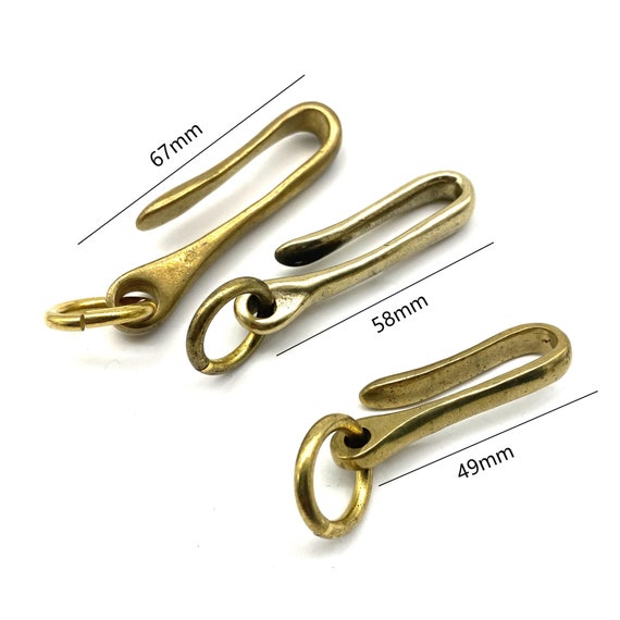 Solid Brass Fish Hook Men's Key Holder Manager 49/58/67mm - Etsy