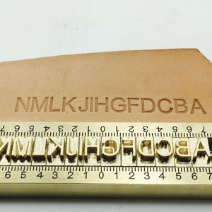 Sello de latón con alfabeto personalizado (0-9) (A-Z), logotipo de número de fuente personalizado, 5-12 mm