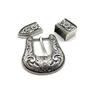 25mm Silver Buckle Kits Women Men Buckle Sets with Belt Loop,Belt Clip