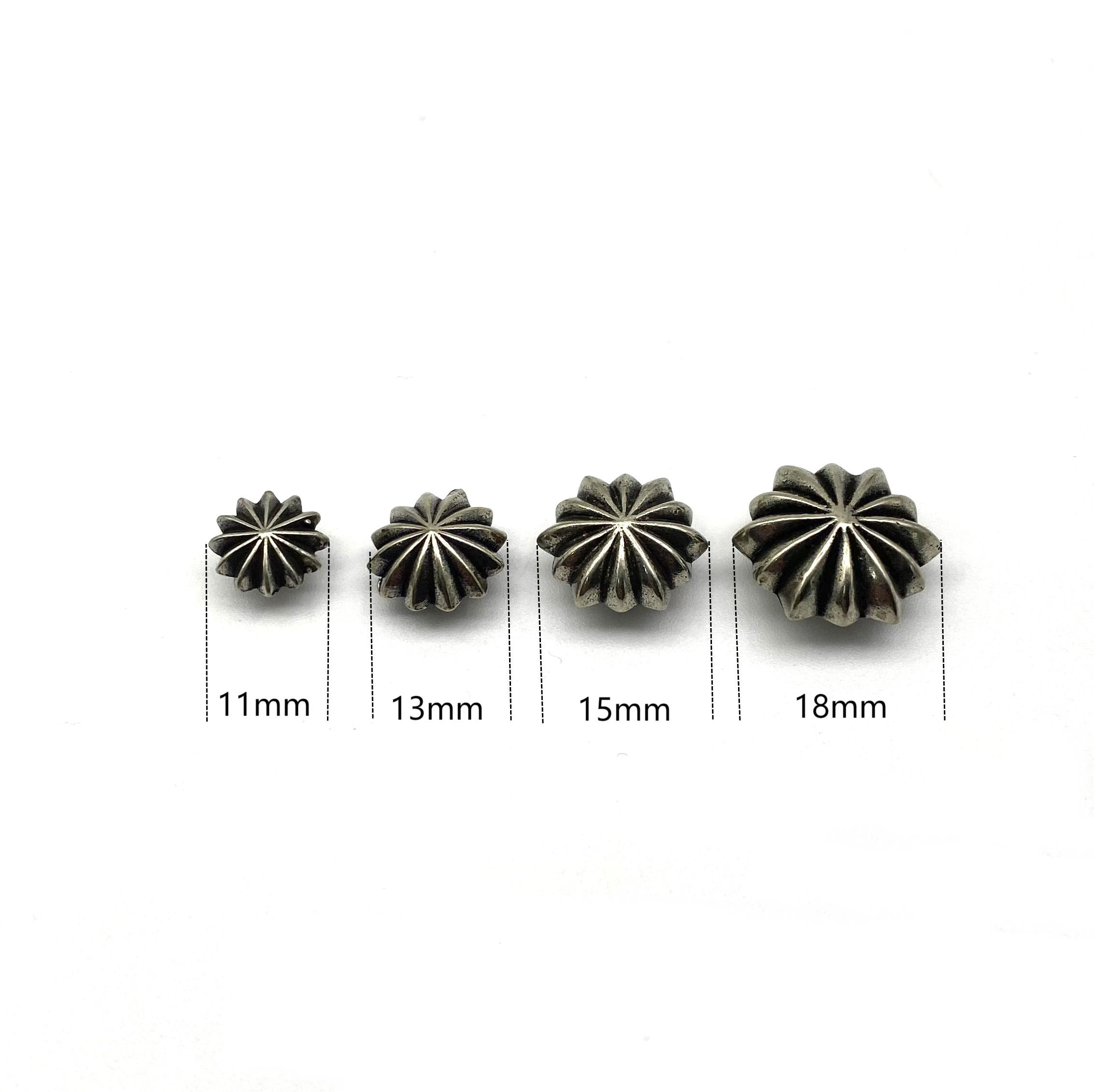 Chrysanthemum Rivets Button Leather Flower Concho Screw Back Rivets - Etsy