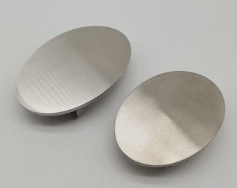 304 l roestvrijstalen ovale effen gespen 35/40 mm leren riemsluiting gladde gesp