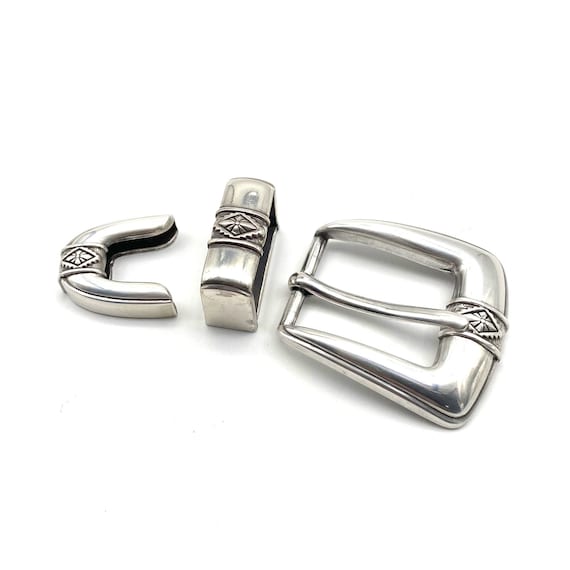 Set Di 2 Fibbie Per Cintura Color Argento, Apertura 4 Cm - Foto 8