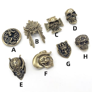 Schedelconcho's voor decoratie van lederwaren, knop voor versiering van de achterkant, tashardware