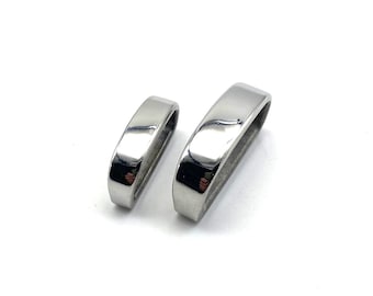 25/30mm Belts Keeper Stainless Loop Mens Leather Belt Fastened Loop