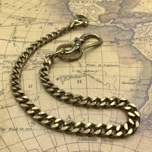 Biker Wallet Chain,Brass Eagle Hook Key Chain,Cowboy Brass Keychain,Purse Chain