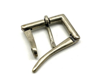 Silver Quick Release Buckle for Leather Belt 37-38 mm