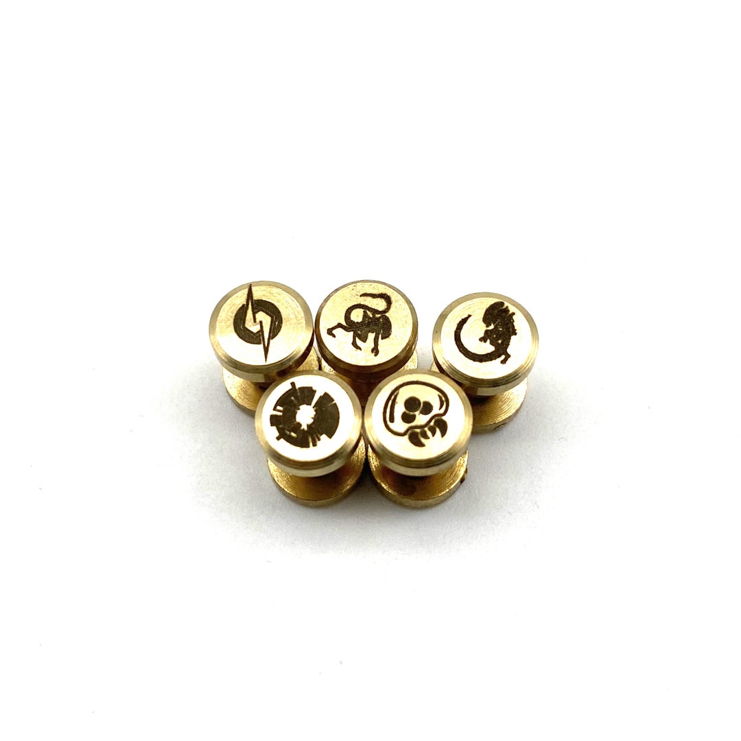 8mm Brass Chicago Rivets Custom Logo Leather Rivets Screw Back Fasten ...