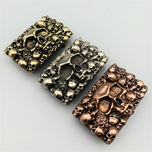Copper Skull Buckle Biker Belt Buckle,Motorcylist Leather Belt Buckle