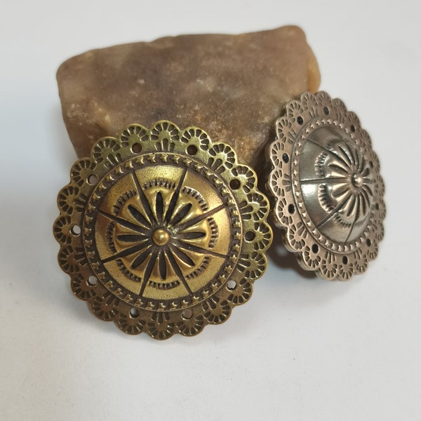 Flower Concho For Leather Goods Embellishment,Leather Bag Hardwares