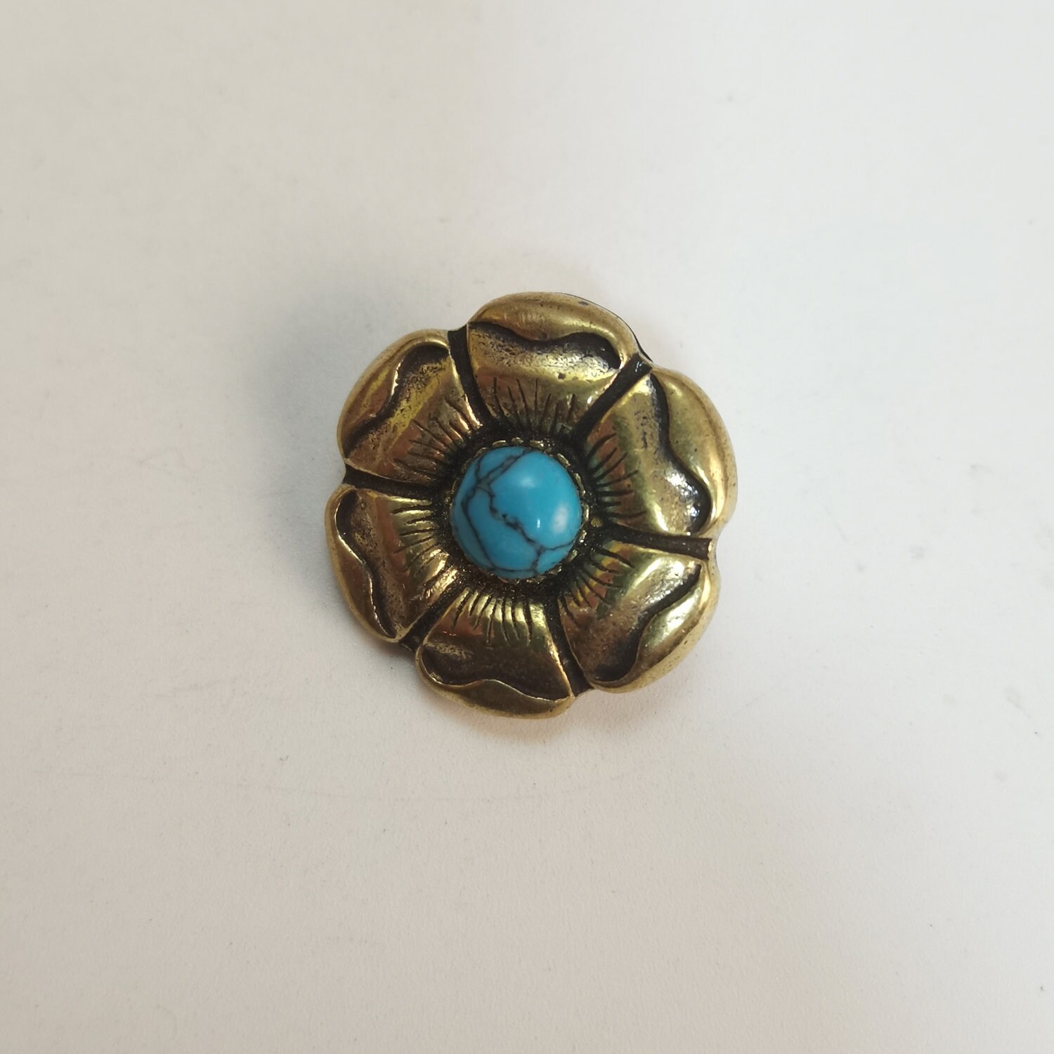 Rose Flower Concho Screw Back Rivets Leather Goods Embellishment ...