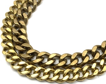 Solid Brass Flat Chain Brass Curb Chain Bag Purse Chain