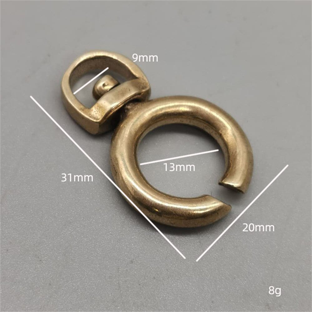Swivel Brass Figure Eight Loop Ring Hook Handbag Hardware Hanger