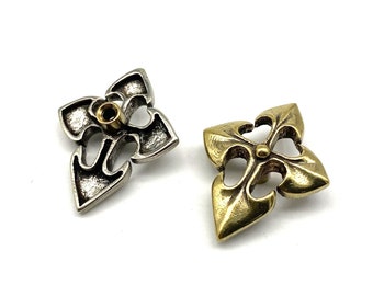 Crusader Shield Design Concho Cross Concho Screw Back Leather Decoration Button