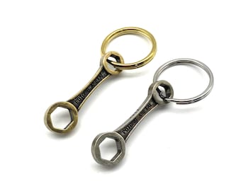 Copper Wrench Keyring Brass Spanner Keychain Pendants - Etsy