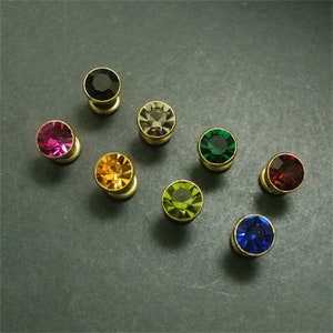 Rivetti a scatto con strass Rivetti con martello in ottone 8 colori