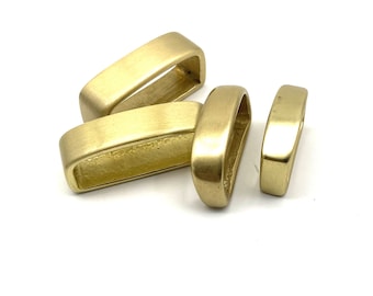 Solid Brass Belt Loop Men Women Leather Belt Keepers 25/30/35/40mm