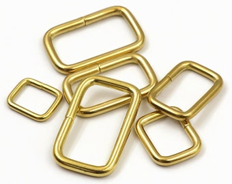 Boucle de réglage de la sangle avec anneau en D en laiton Matériel de fixation de sac en laiton massif