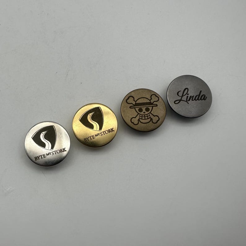 Custom Logo Brass Sewing Button,clothing Buttons,shank Button,25mm ...