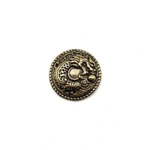 Brass Dragon Concho Screw Back Rivet Button for Leather Decoration