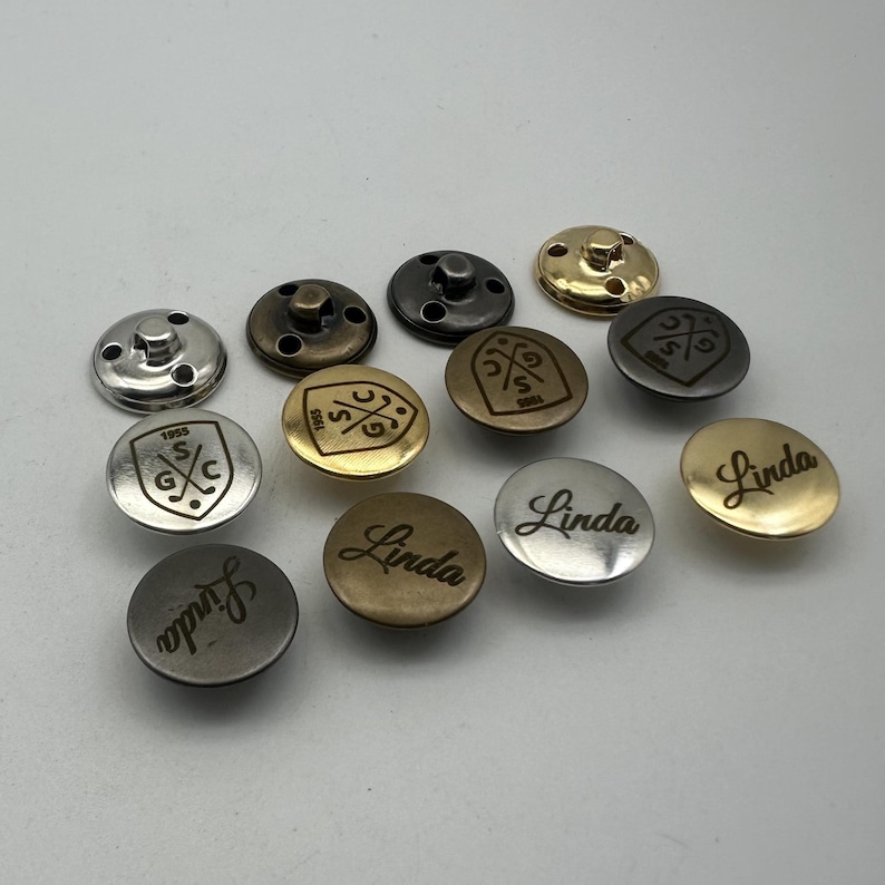 Custom Logo Brass Sewing Button,clothing Buttons,shank Button,20mm ...