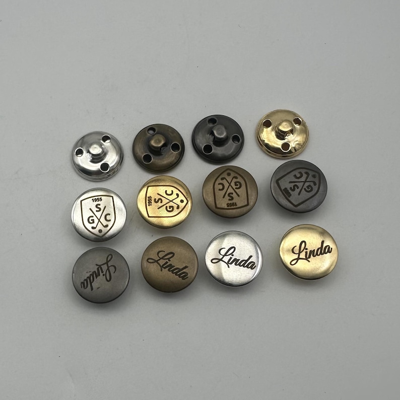 Custom Logo Brass Sewing Button,clothing Buttons,shank Button,20mm ...