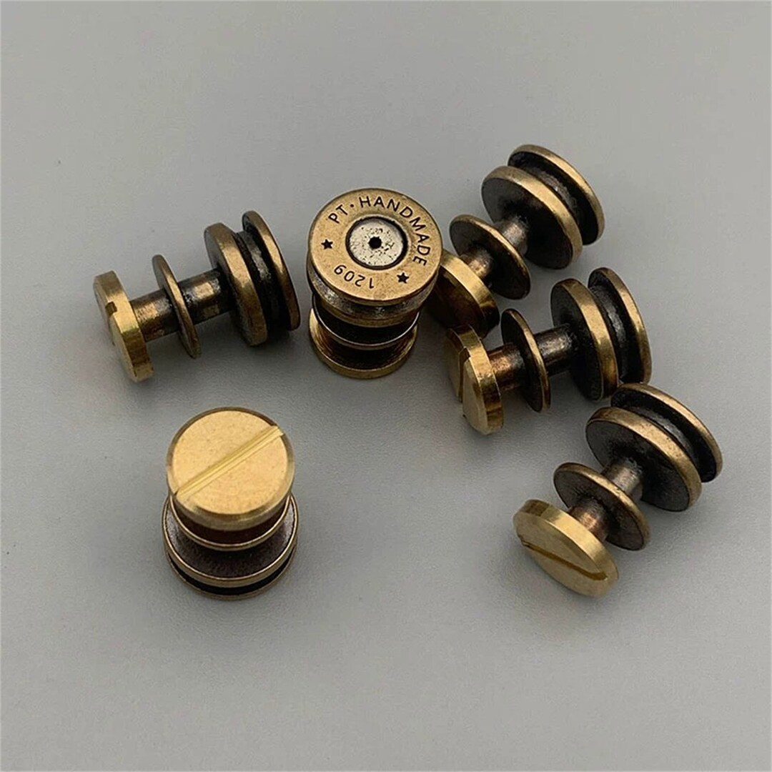 Brass Bullets Rivets Leather Martin Boot Fastener Rivet - Etsy