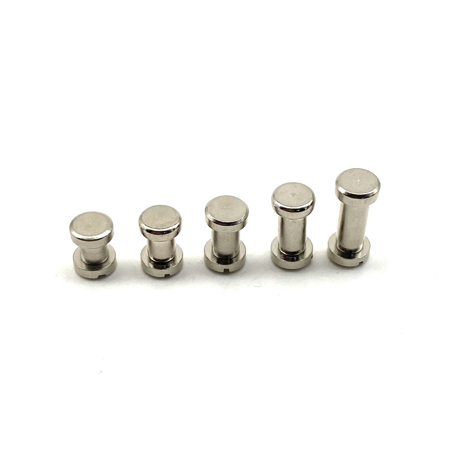 Novel Rivet 6mm Cap Silver Chicago Screw Rivets Leather Screw Button Book Binding ...