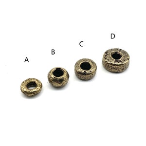 Solid Bronze Bead Paracord Beads Knife Lanyard Bead Necklace Bracelet Charm