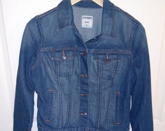 Ladies Denim Jean Jacket Old Navy - Size M