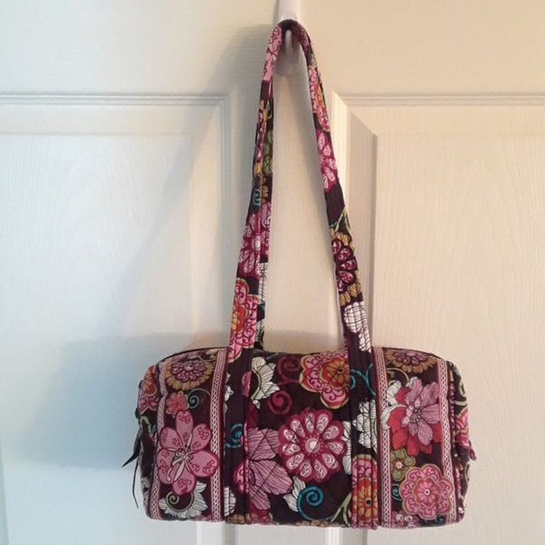 Vera Bradley Mod Floral Pink Mini Duffel Etsy