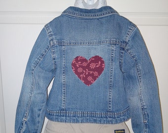 Restyled Girls OshKosh Genuine Kids Denim Jean Jacket Set - Size 4T