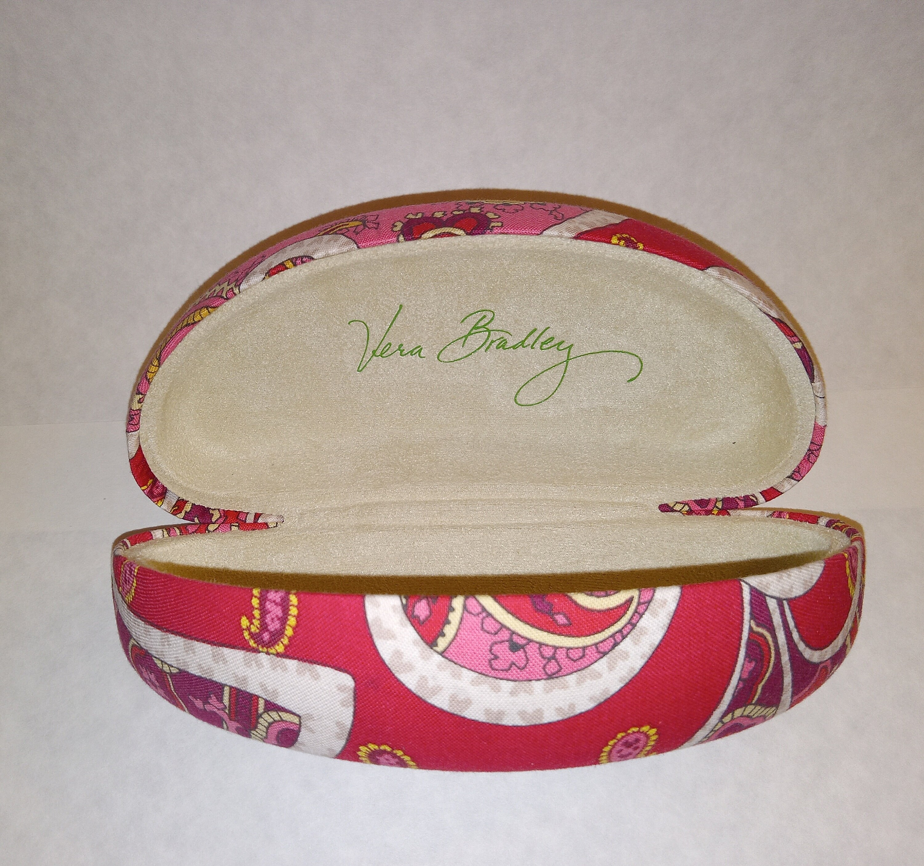 Vera Bradley Rosy Posies Hard Eyeglass Sunglass Case Retired 